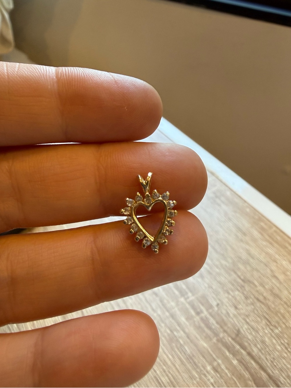 Vintage 14K Yellow Gold Charm Pendant with Diamonds